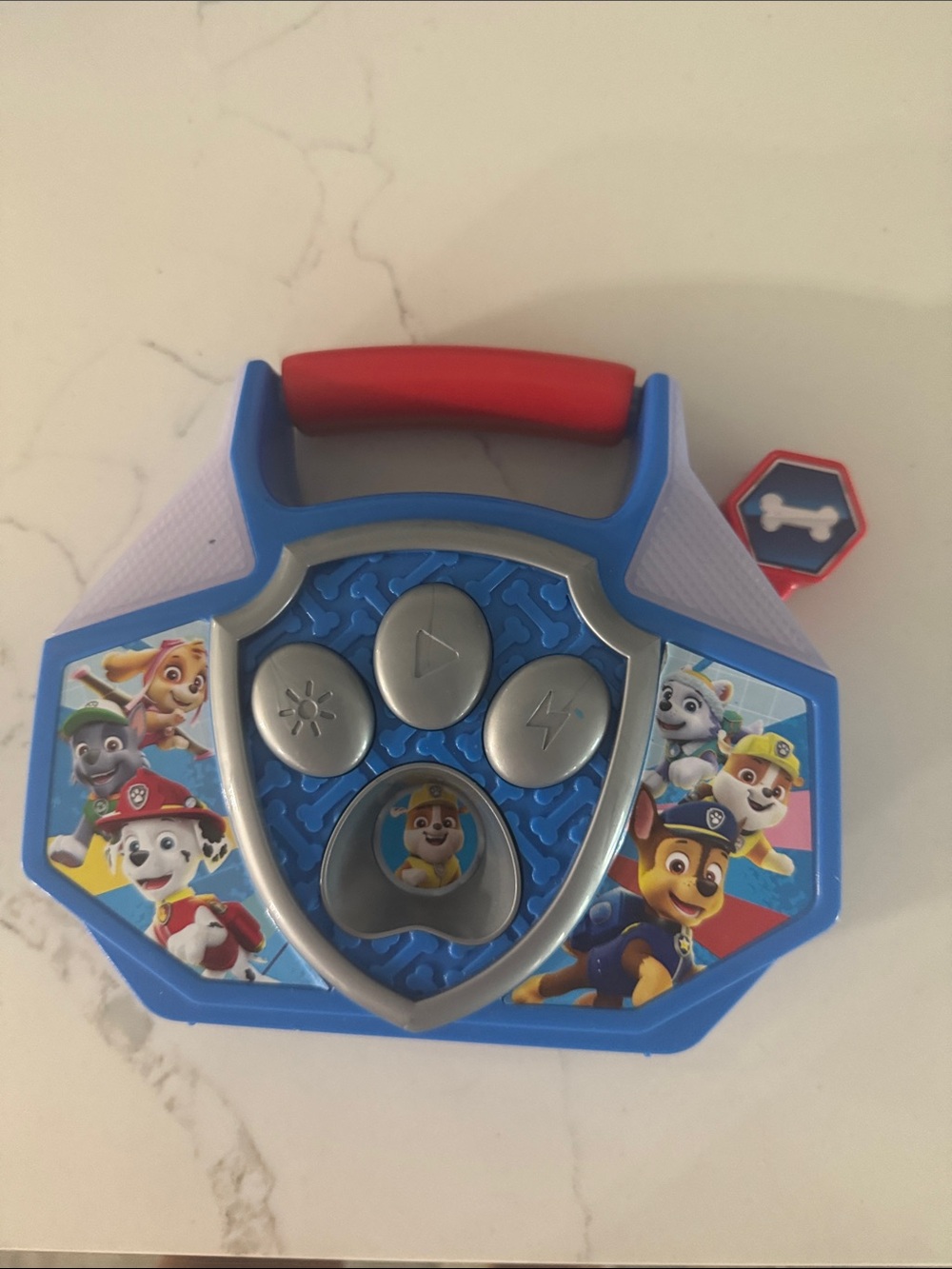 Paw Patrol Blue and Red Portable Sound Toy with Character Buttons